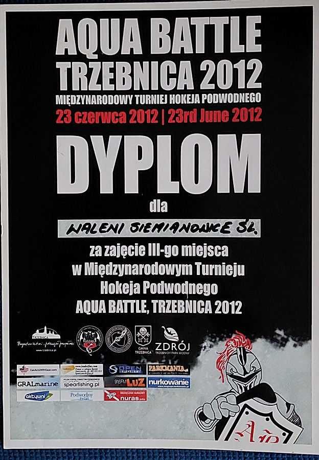 Hokej pod wodą Walenie UWH Siemianowice Śląskie