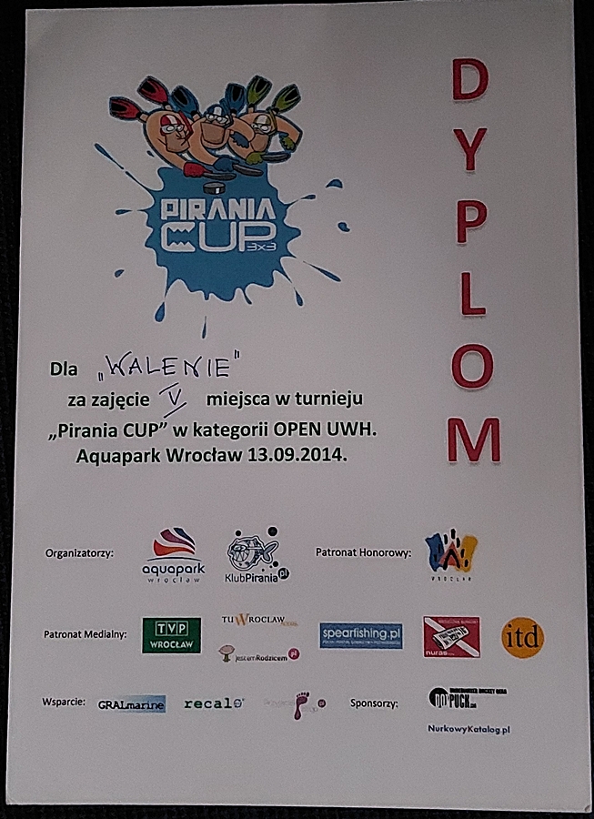 Hokej pod wodą Walenie UWH Siemianowice Śląskie